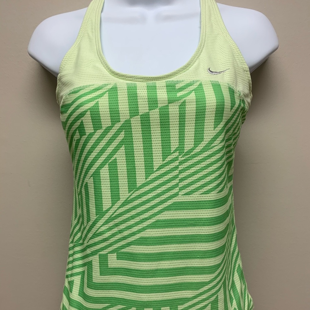 Nike Womens Dri Fit Racerback Tank Top Striped